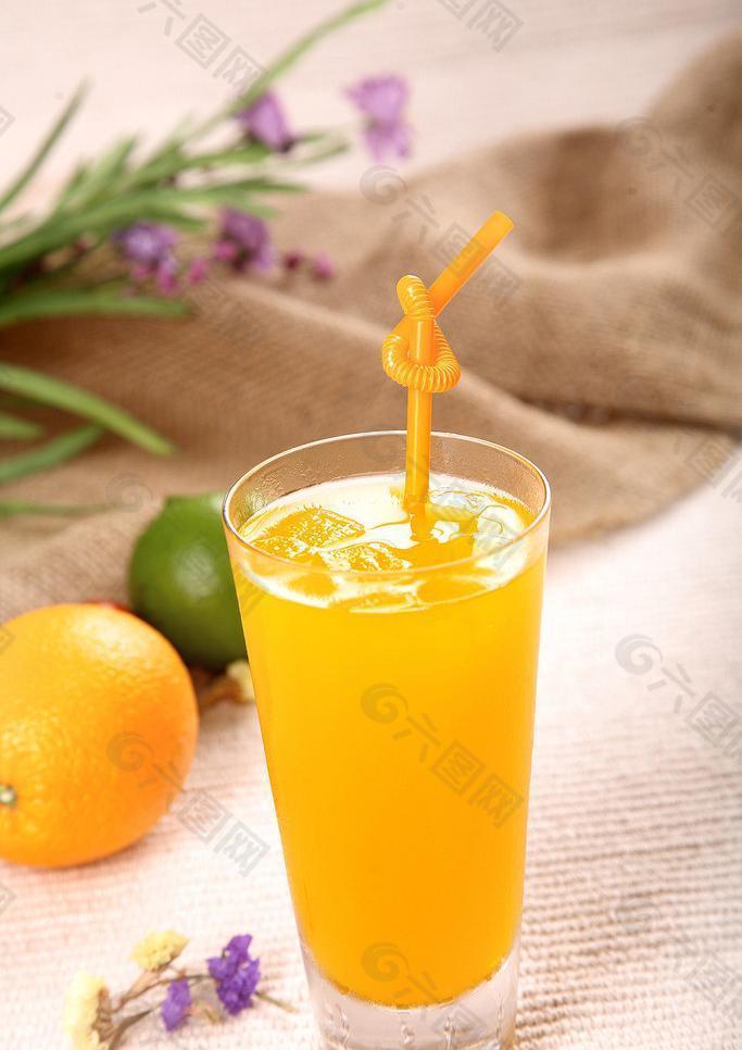 饮料橙汁图片