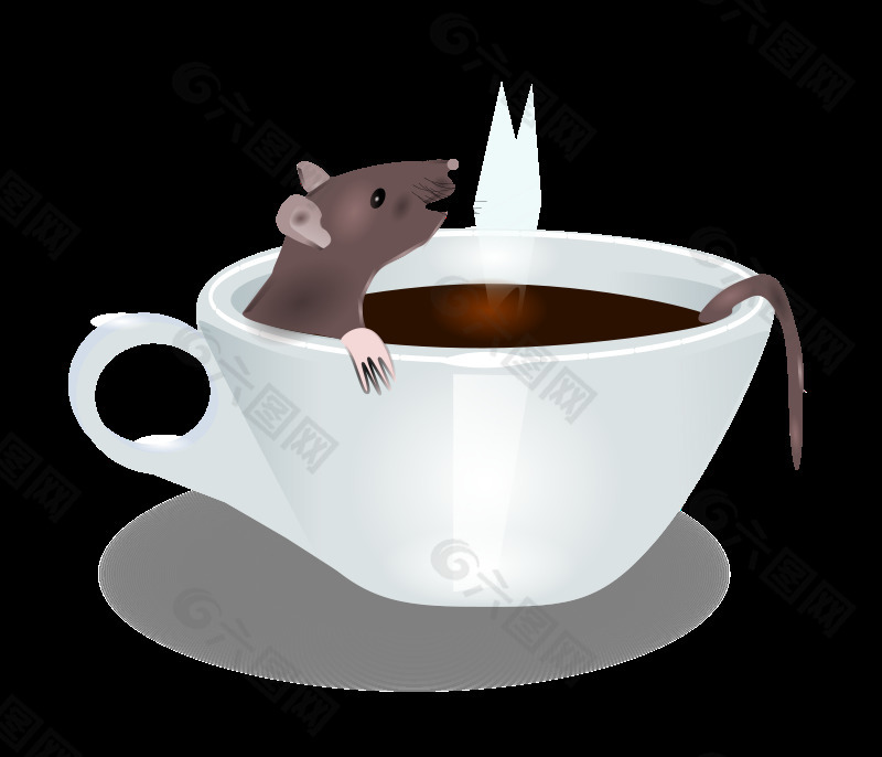 大鼠在咖啡