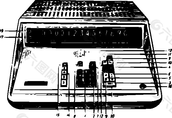 计算器elektronika 68剪贴画