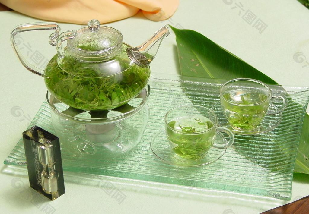 青山绿水茶图片