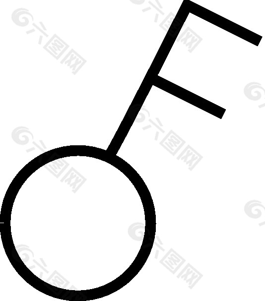 断路器的两个杆夹艺术符号