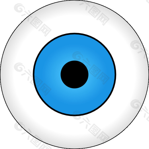 tonlima奥尔豪Azul的蓝眼睛的剪辑艺术