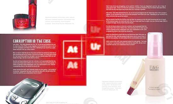 化妆品产品画册PSD分层模板