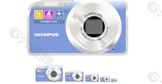 奥林匹斯数码相机PSD图片素