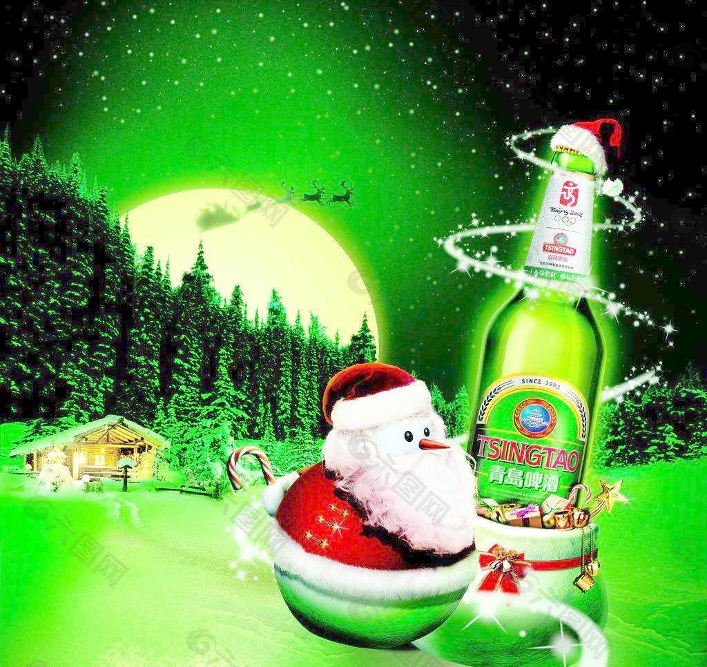 圣诞节啤酒图片