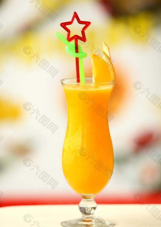 香芒菠萝冻饮图片
