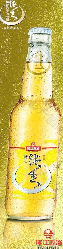 珠江纯生啤酒图片