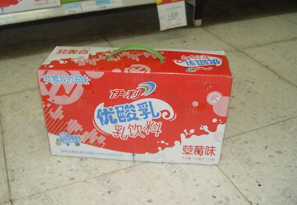 伊利优酸乳箱装 草莓味图片