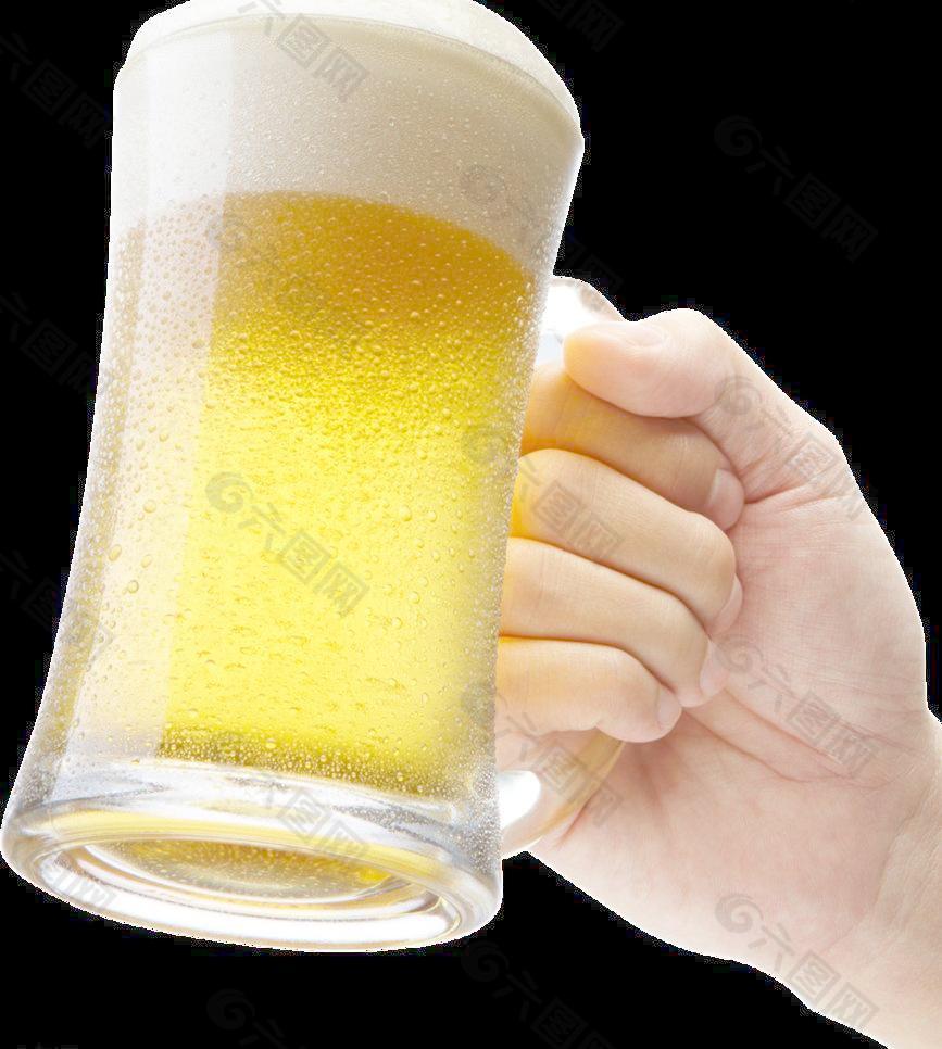 举手的啤酒图片