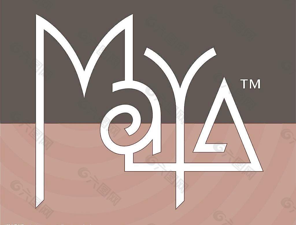 maya玛雅软件标志矢量图图片