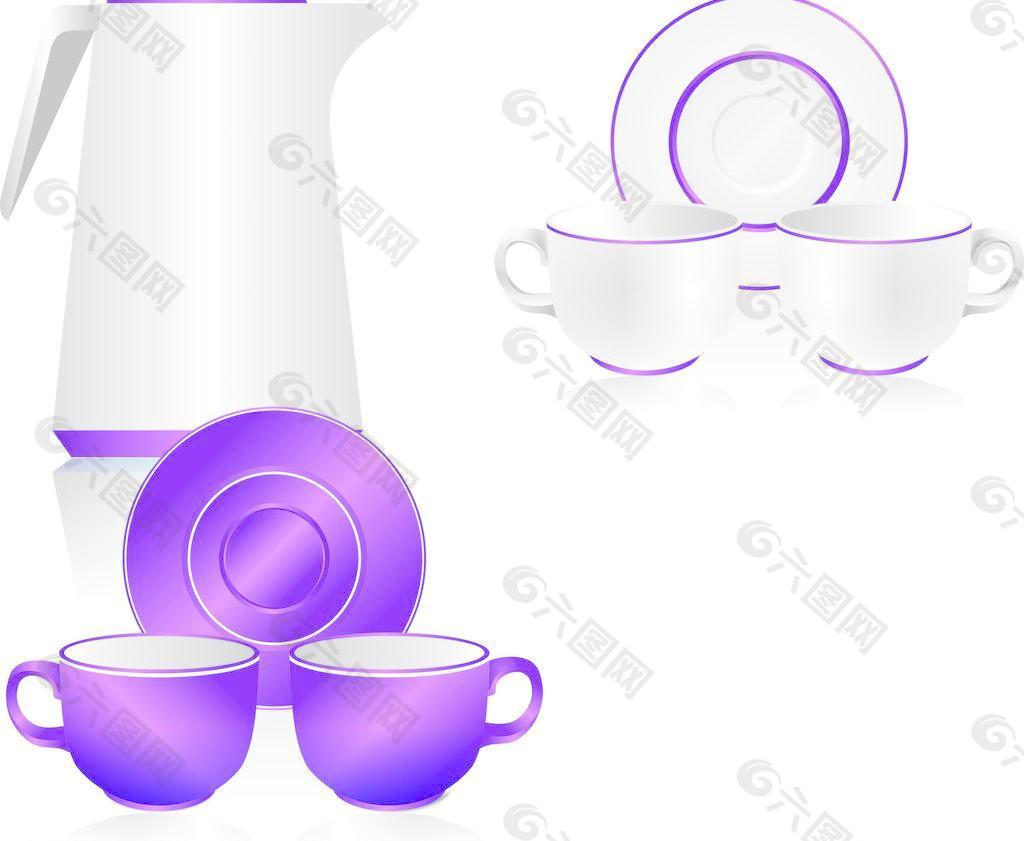 盘子 杯子 茶壶图片