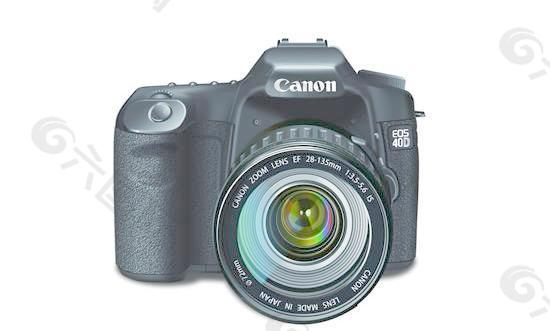 Canon单反相机矢量图  AI