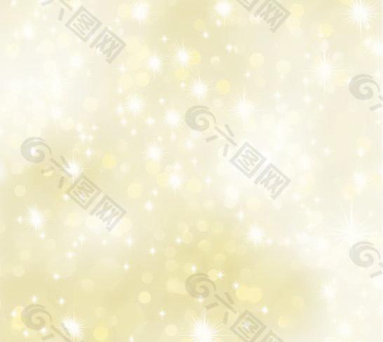 灿烂星光黄色背景矢量素材