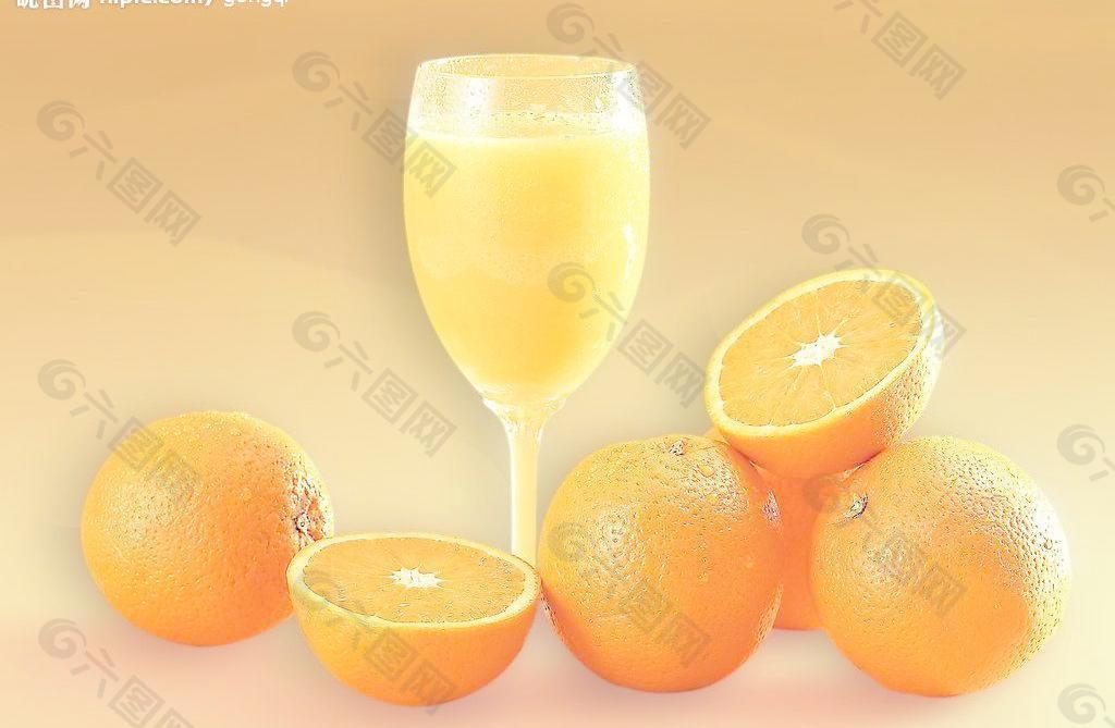 橙子饮料图片