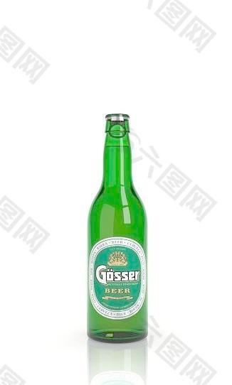 啤酒酒瓶3d max模型图片
