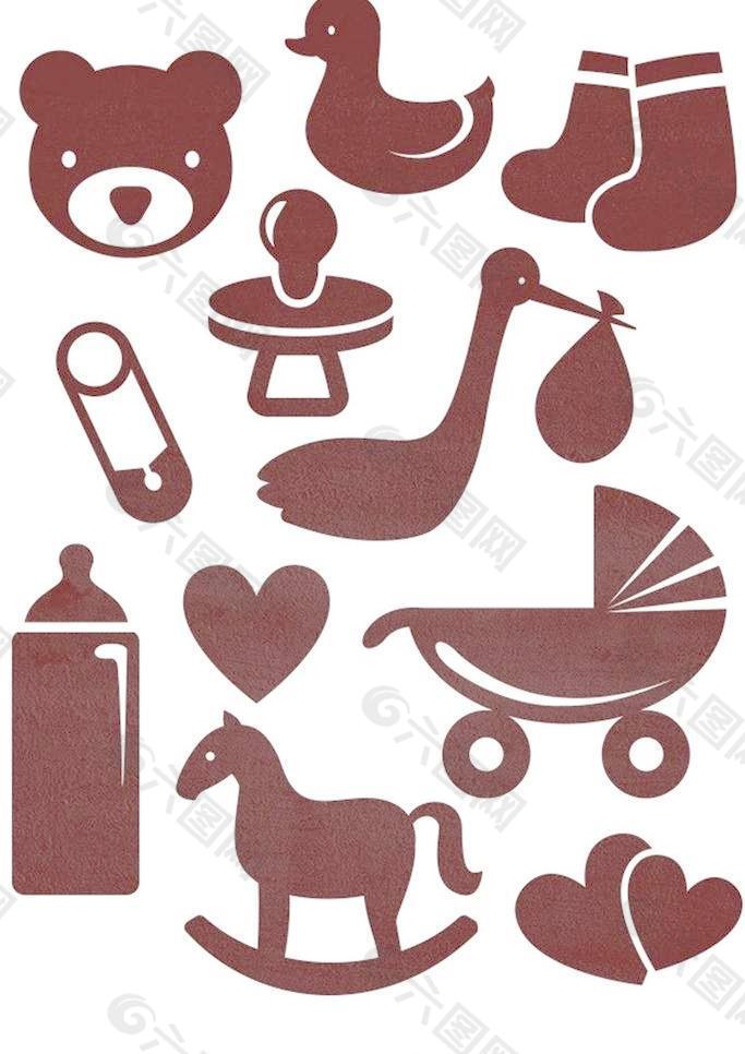 婴儿用品图标icon图片