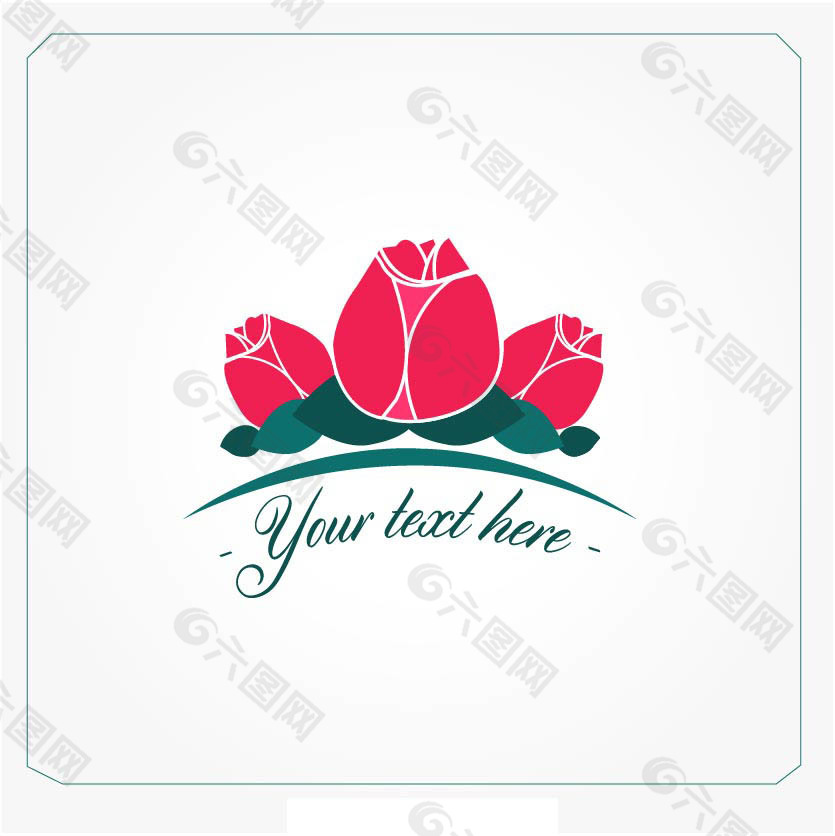 三朵玫瑰花