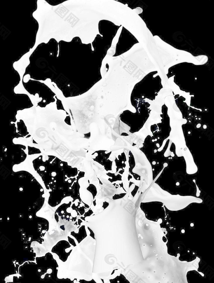 飞溅牛奶素材图片