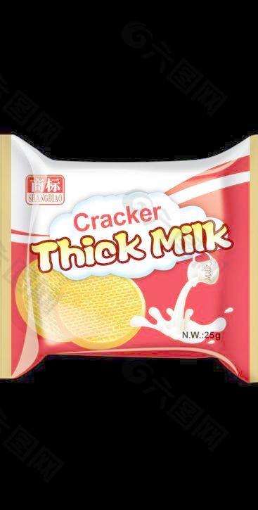 thick milk cracker饼干袋图片