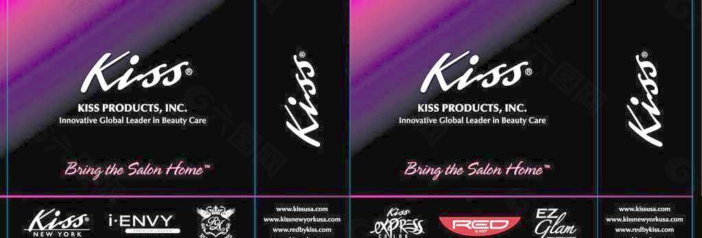 kiss广告袋图片