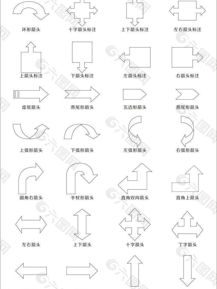 箭头总汇图片