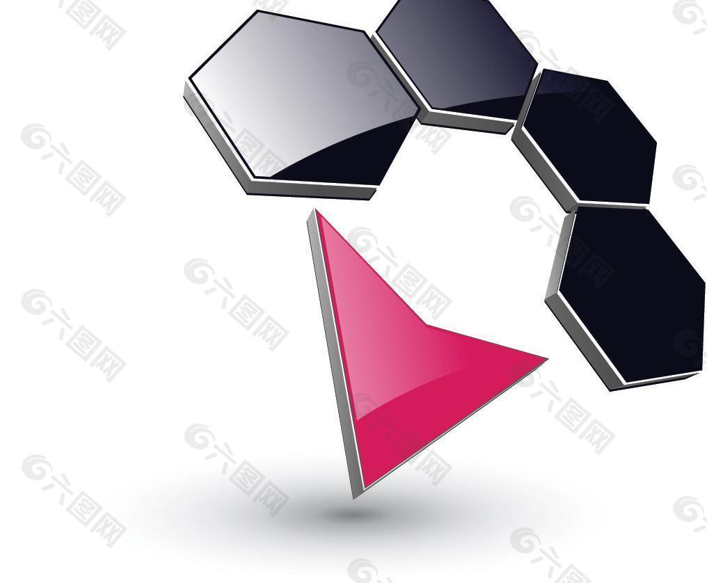 箭头科技感矢量图标logo图片