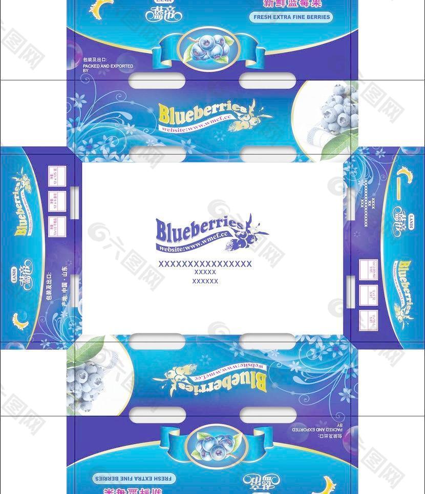 蓝莓礼盒包装图片