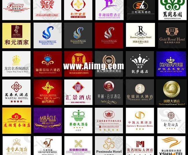 36款酒店标志LOGO矢量图