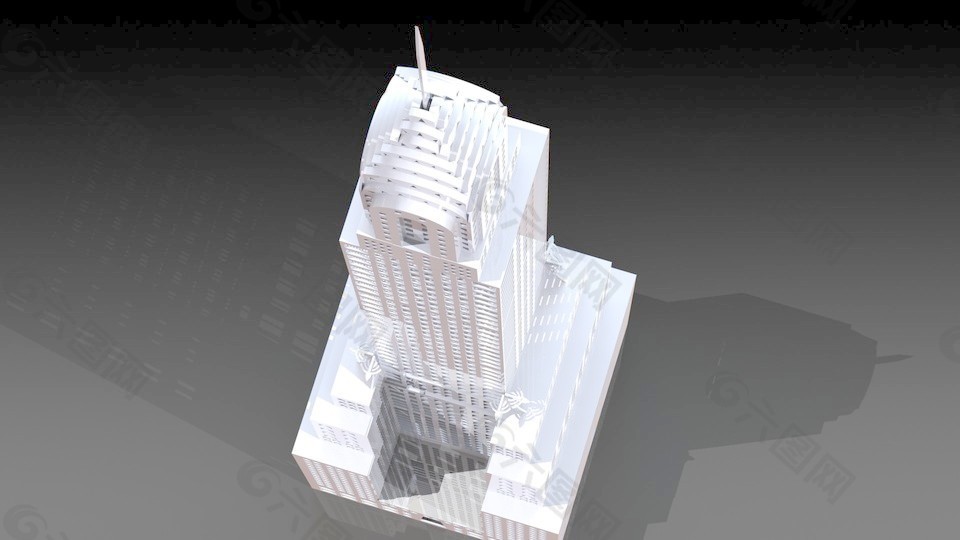 克莱斯勒大厦钣金拼图的3D益智3D模型metalcraftdesign