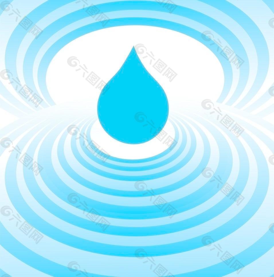 水纹水滴图片