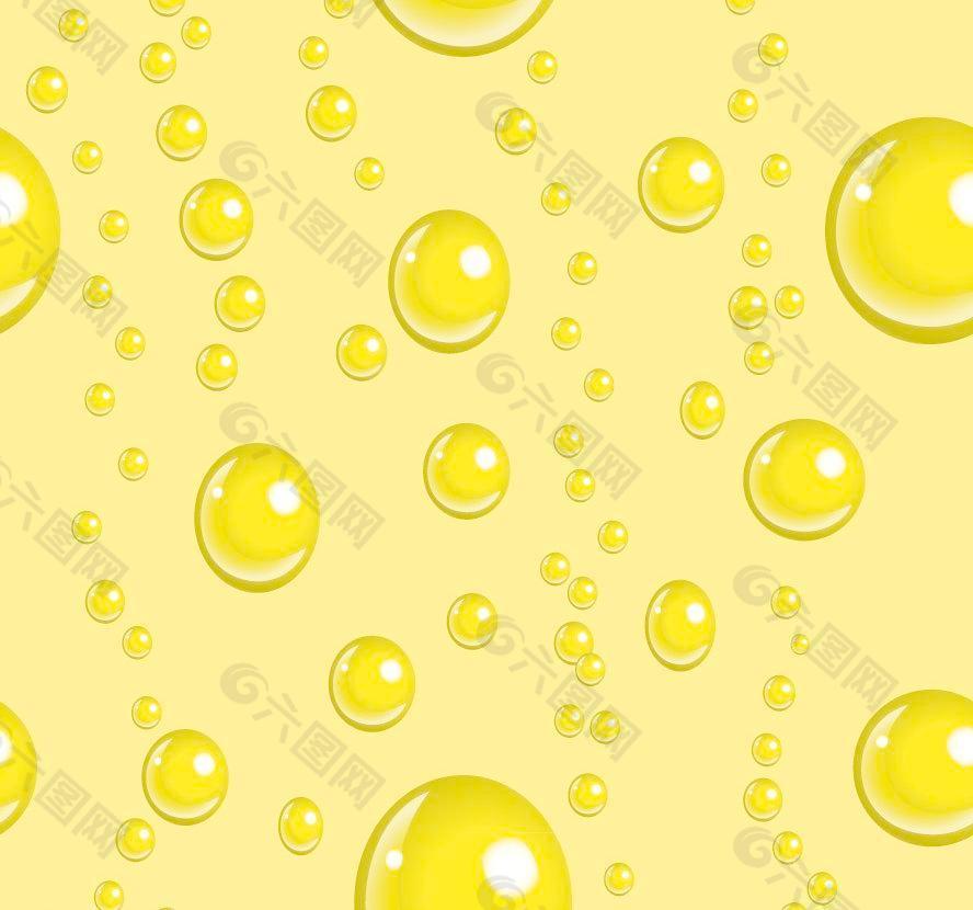黄色水珠水滴背景图片