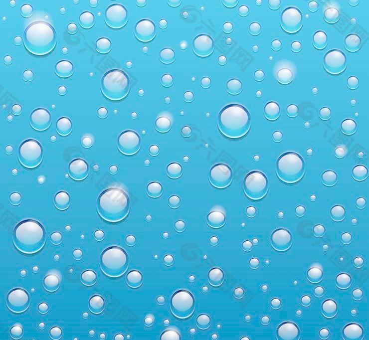 水珠水泡水滴背景图片