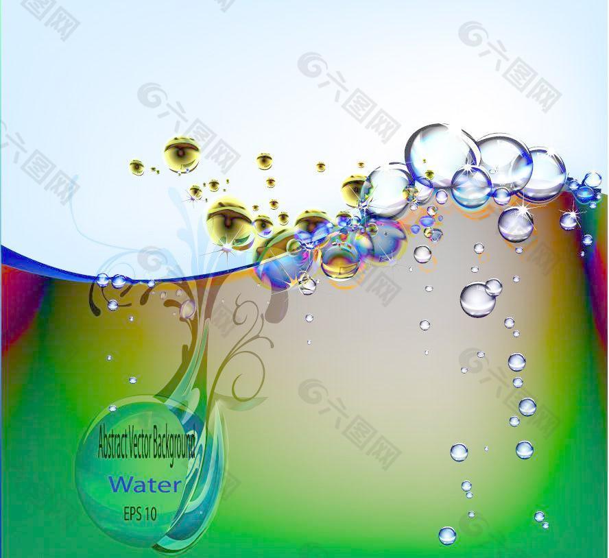 动感水珠水滴水泡图片