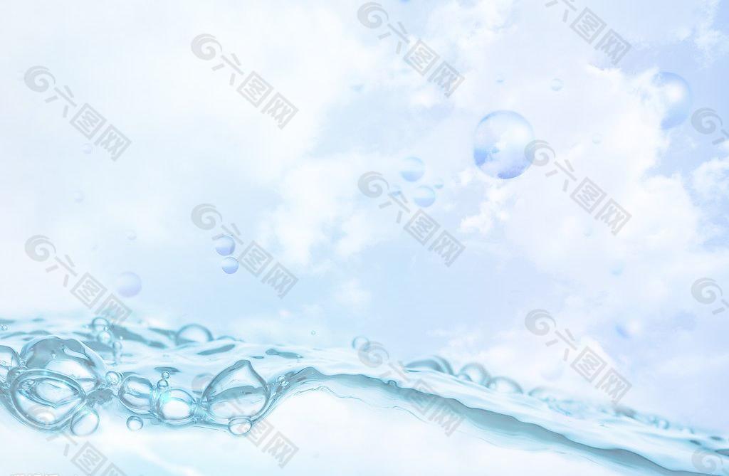 水 海 水滴 天 阳光 云图片
