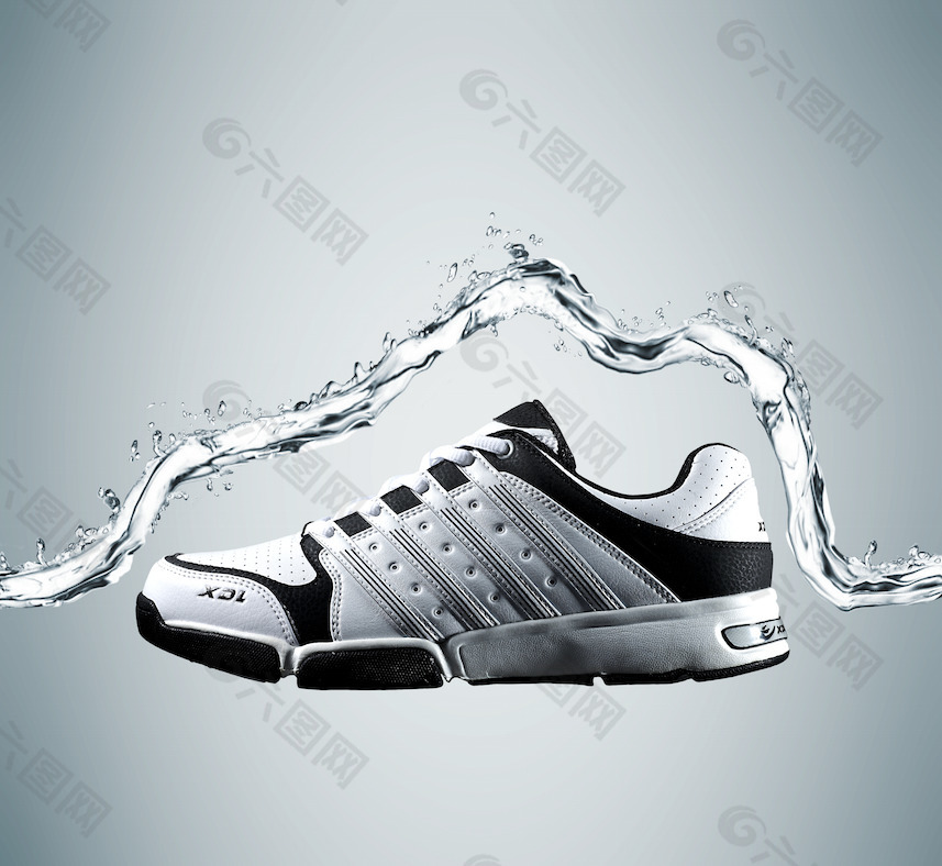 水浪 透明水滴 水花 喜得龙 运动鞋