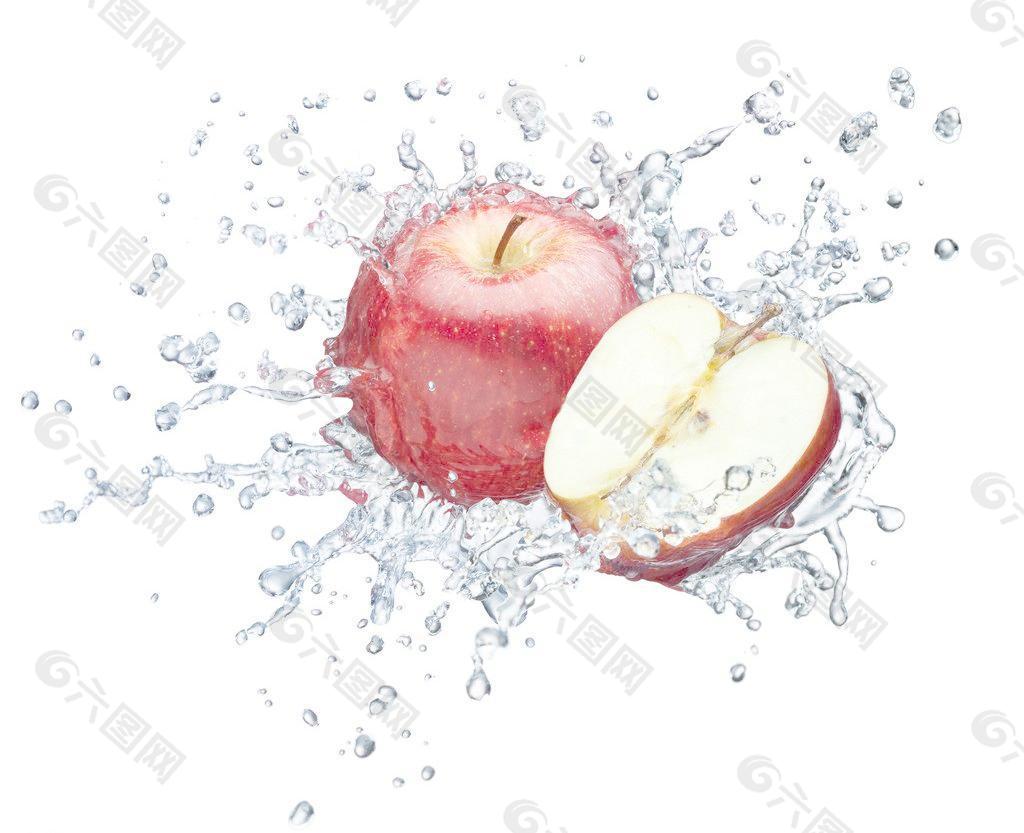 水中苹果图片
