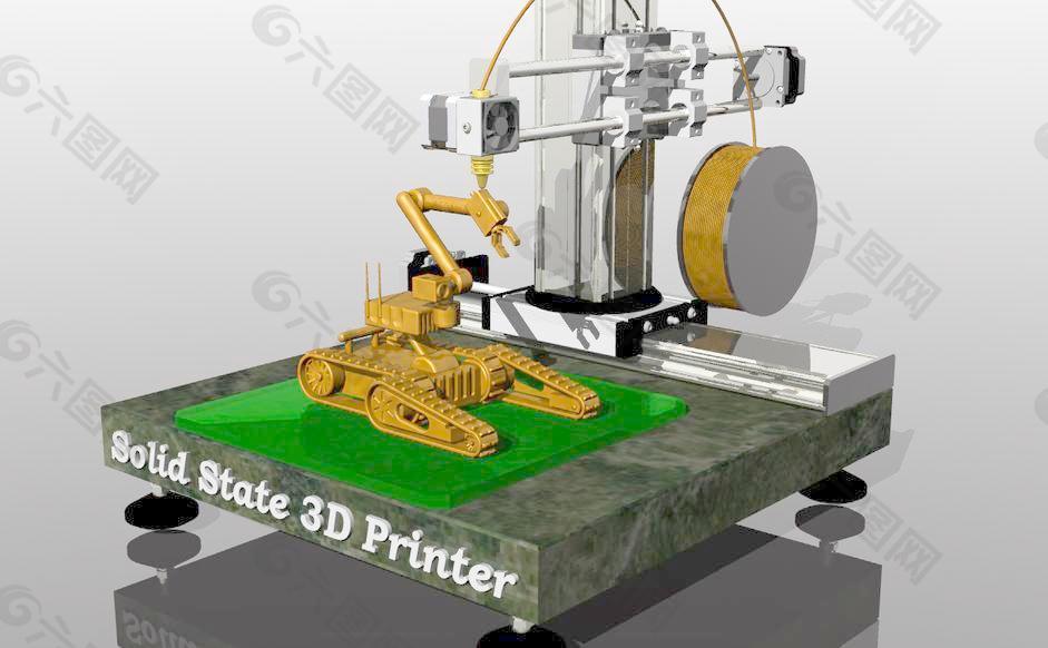 固体的3D打印机