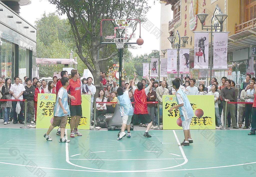 上海街头篮球赛图片
