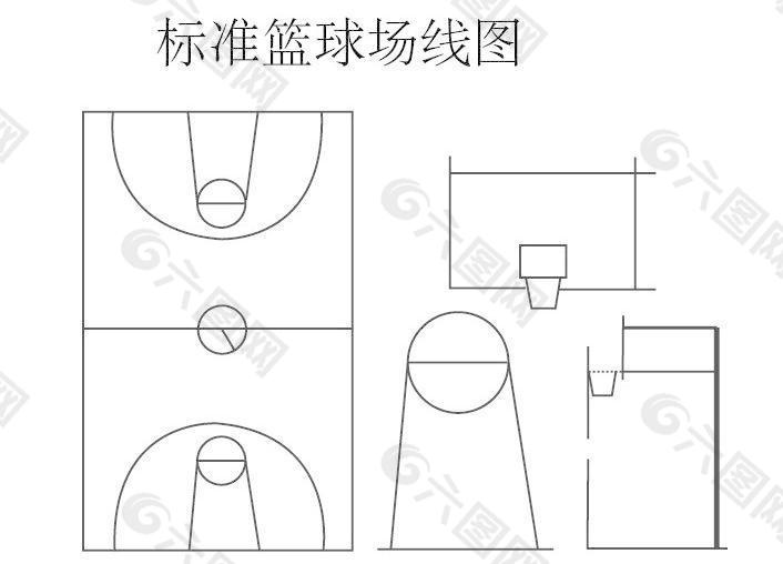 篮球场简笔画 步骤图片