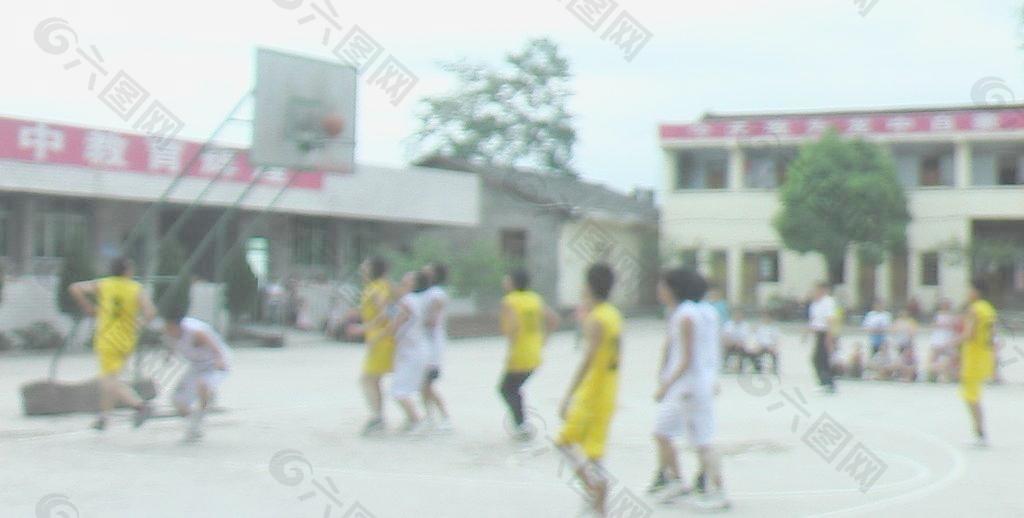建党90周年平昌县龙岗乡篮球联赛图片