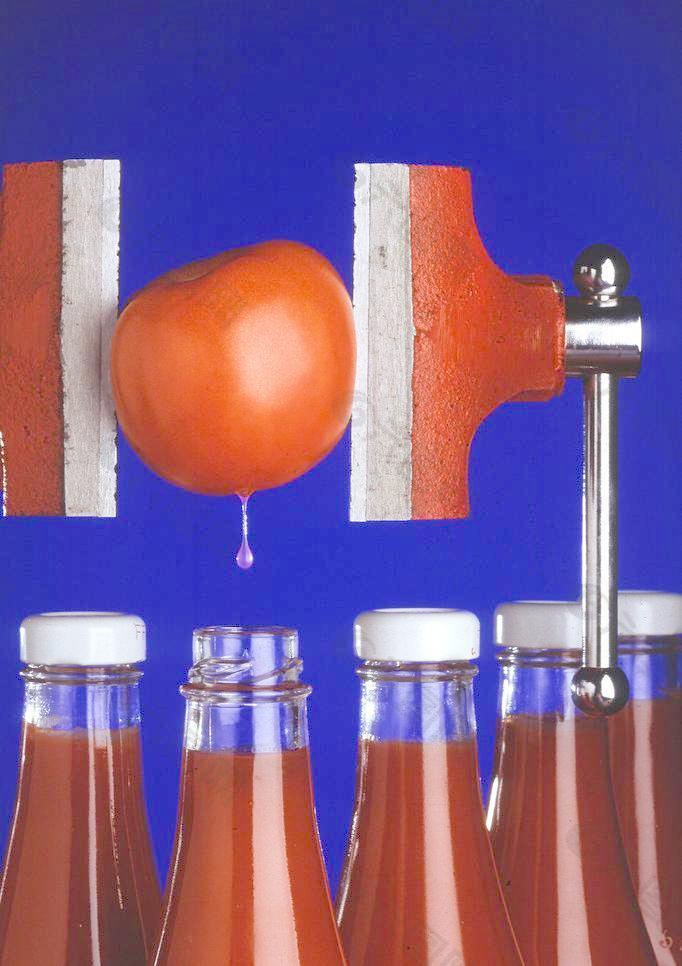 西红柿瓶子图片