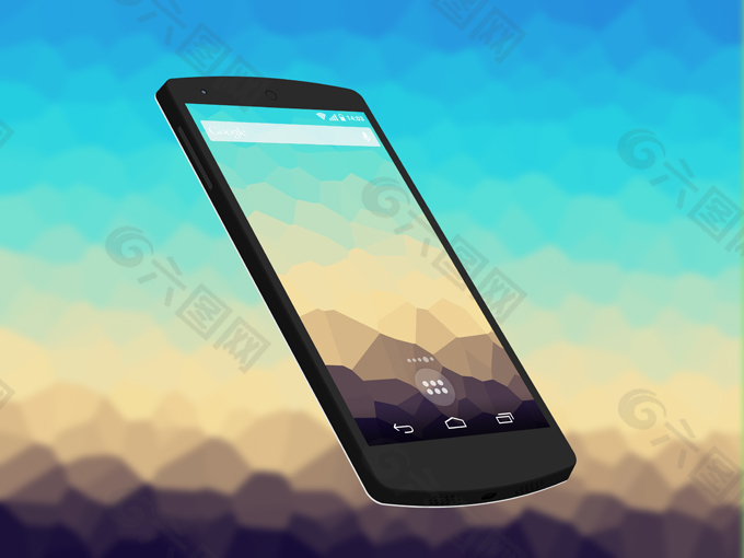 Nexus5手机模型PSD分层素材