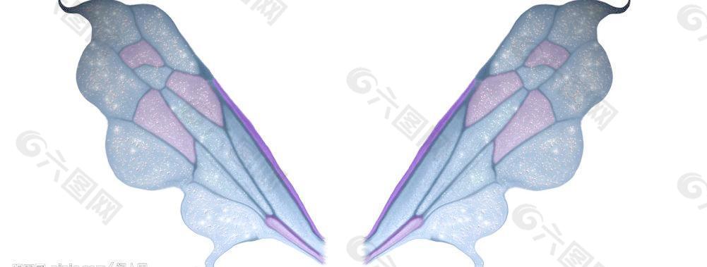 翅膀蝴蝶蝴蝶翅膀合成素材图片设计元素素材免费下载 图片编号 六图网