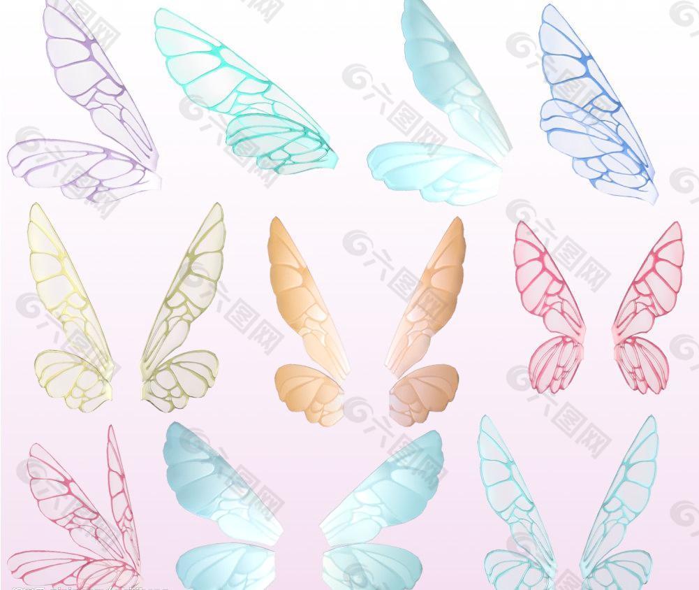 高清透明蝴蝶翅膀图片