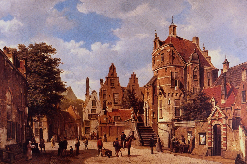 中世纪街景