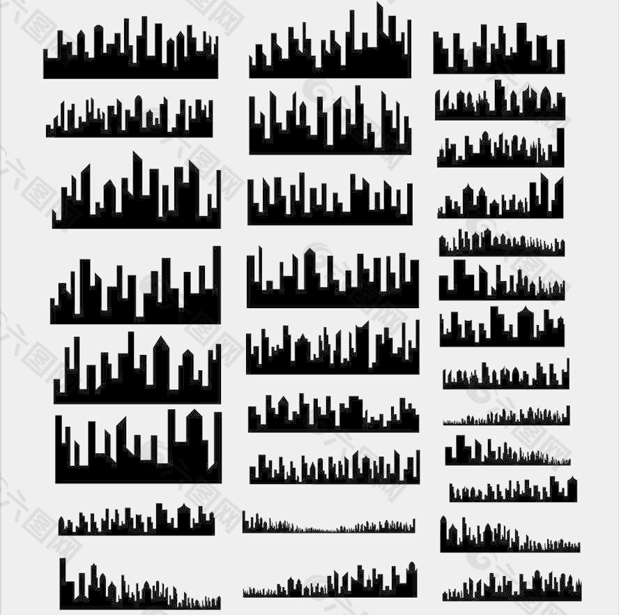 城市建筑 城市轮廓图片