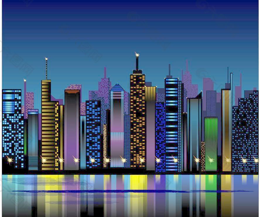 城市建筑 城市夜景图片