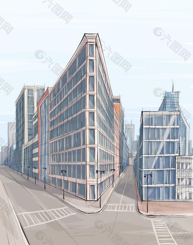 城市建筑 街道图片