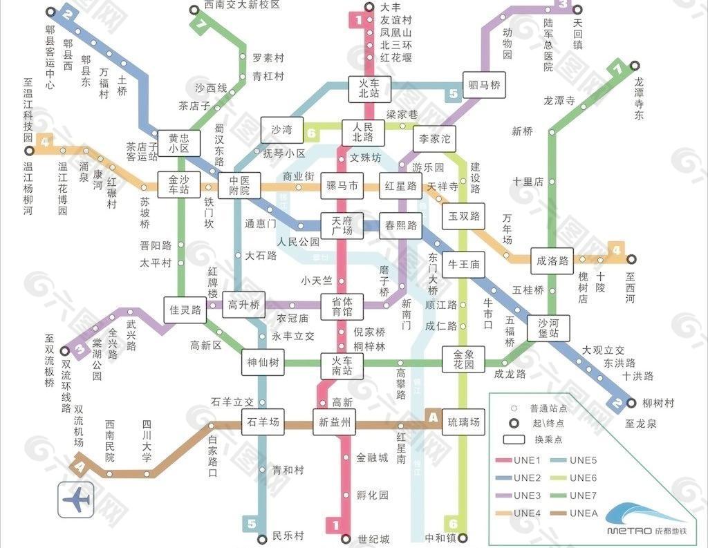 成都地铁规划图片