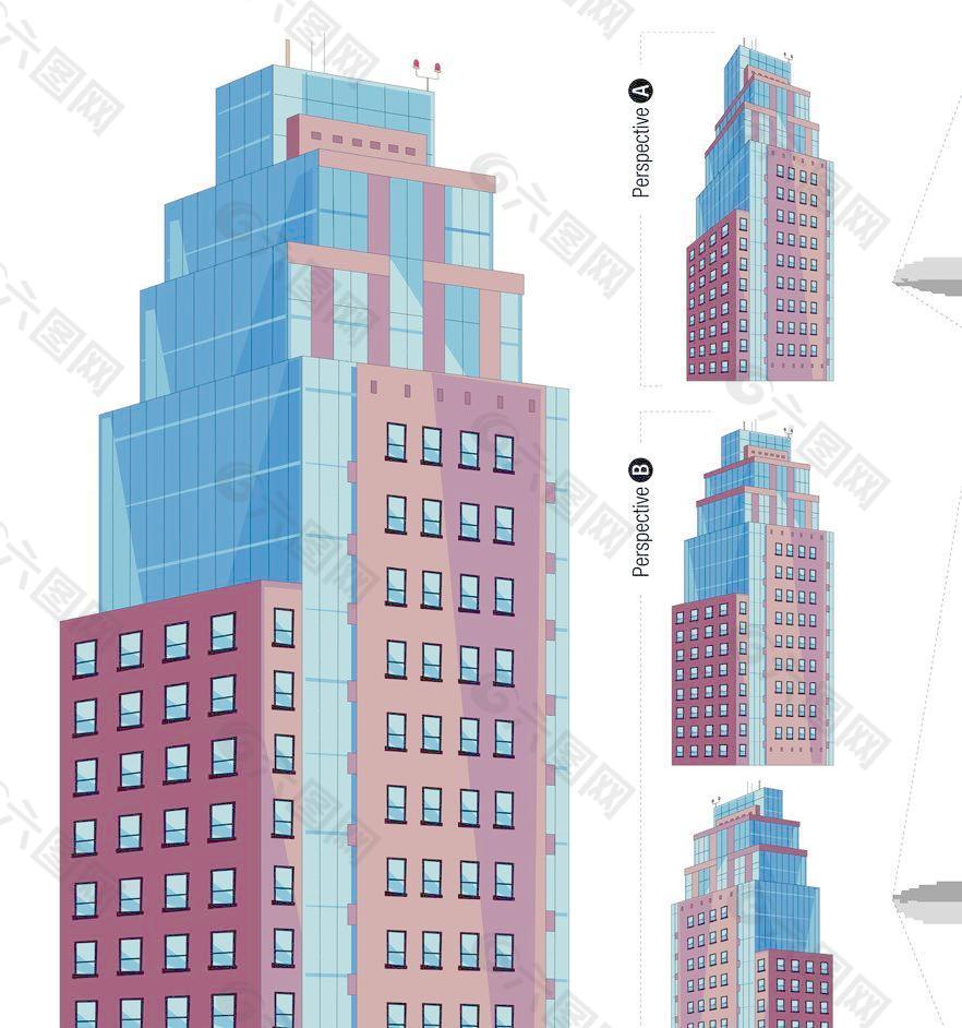 市城市建筑高楼大厦图片